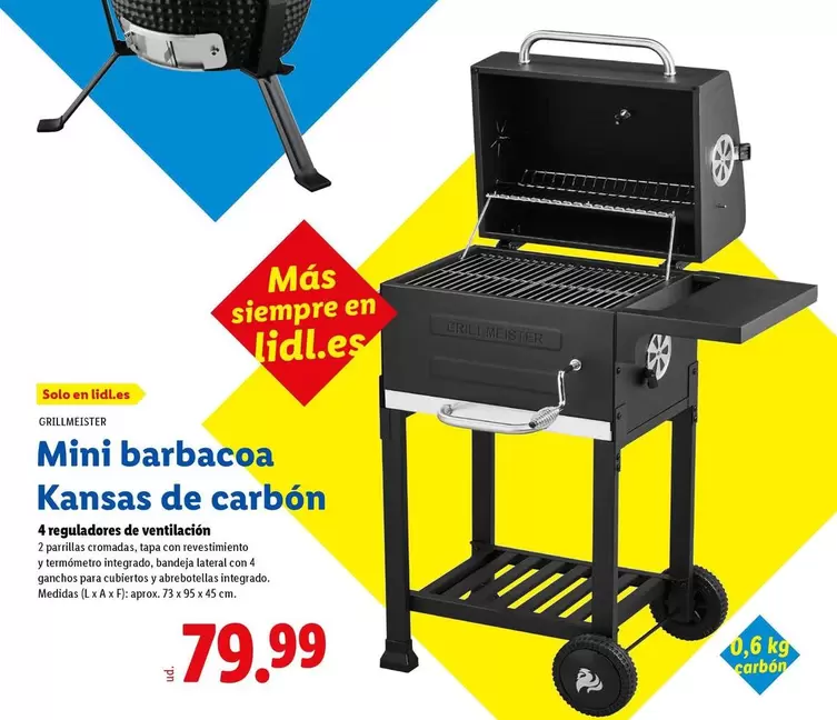 Grillmeister - Mini Barbacoa Kansas De Carbon