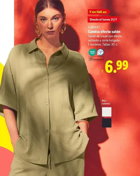 Esmara - Camisa Efecto Saten 