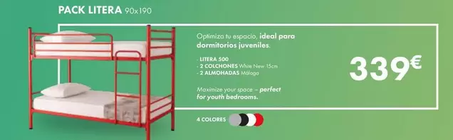 Pack Litera 90x190