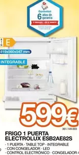 Electrolux - Frigo 1 Puerta ESC2AE82S