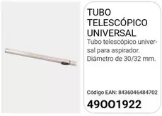 Tubo Telescopico Universal