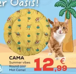 Summer Vibes - Cama Round Cool Mat Camel