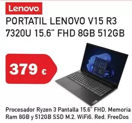 Lenovo - Portatil V15 R3 7320U 15.6" FHD 8GB 512GB