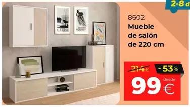 Mueble De Salon De 220 Cm