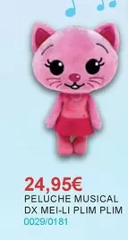 Peluche Musical Dx Mei-li Plim Plim