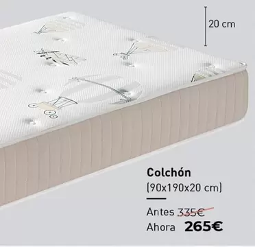 Colchón 90x190x20 Cm