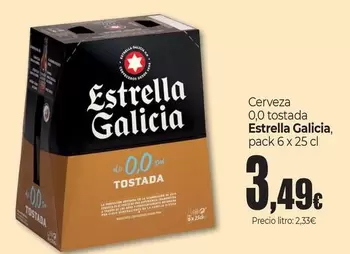 Estrella Galicia - Cerveza 0,0 Tostada