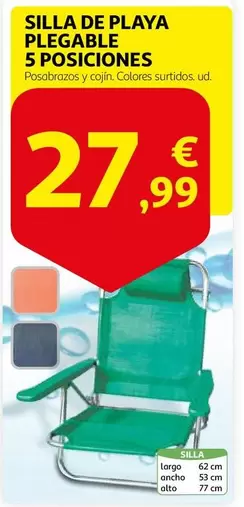 Silla De Playa Plegable 5 Posiciones
