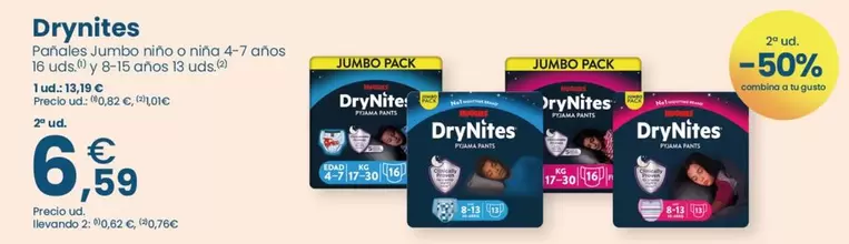 DryNites - Rond E Umpo Niña O Nina 4-7 Anos Y 8-15 Anos