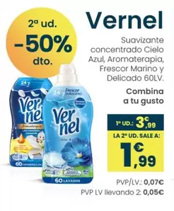 Vernel - Suavizante Concentrado Cielo Azul