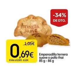 Empanadilla Ternera Suave O Pollo Thai