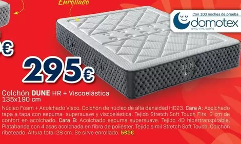 Colchón DUNE HR + Viscoelástica