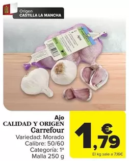 Carrefour - Ajo Calidad Y Origen
