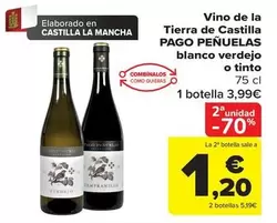 Pago Peñuelas - Vino De La Tierra De Castilla Blanco Verdejo O Tinto
