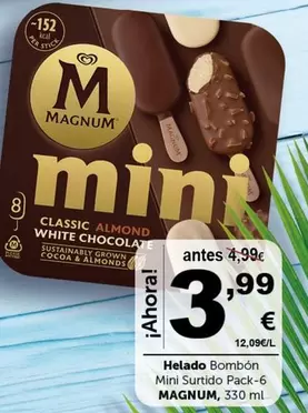 Magnum - Helado Bombon Mini Surtido Pack-6