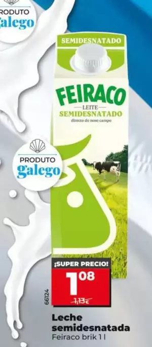 Feiraco - Leche Semidesnatada 