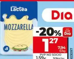 Dia Lactea - Queso Mozzarella En Lonchas 160 G