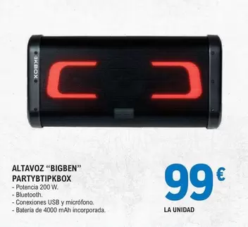 Altavoz Party&tipsbox