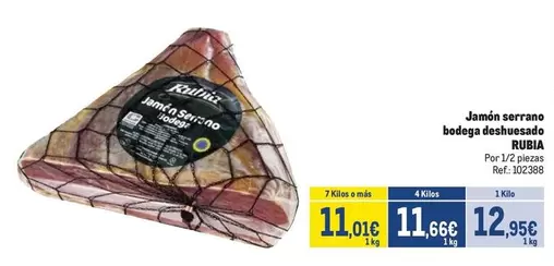 Rubia - Jamón Serrano Bodega Deshucasio