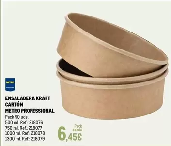 Metro Professional - Ensaladera Kraft Carton
