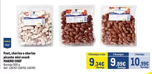 makro - Fuet, Chorizo O Chorizo Picante Minis Sack