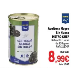 chef select - Aceituna Negra Sin Hueso
