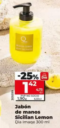 Dia Imaqe - Jabón De Manos Sicilian Lemon300 Ml
