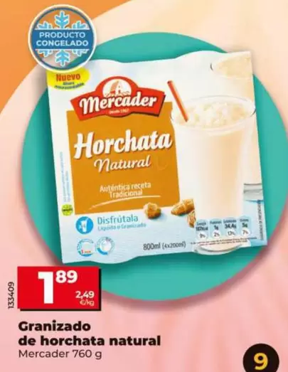 Mercader - Granizado De Horchata Natural