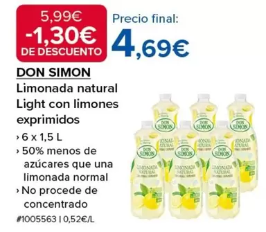 Don Simón - Limonada Natural Light Con Limones Exprimidos