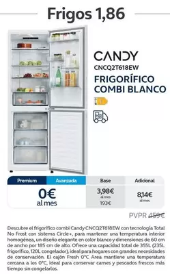 Candy - Frigorifico Combi Blanco