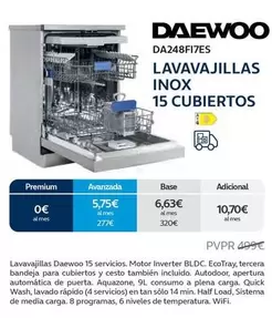 Daewoo - Lavavajillas