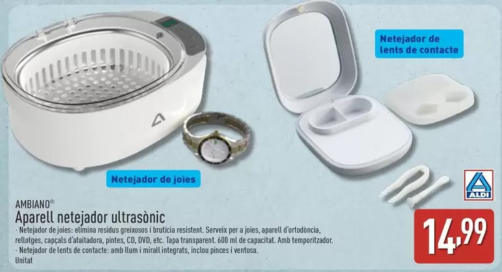 Ambiano - Aparell Netejador Ultrasonic