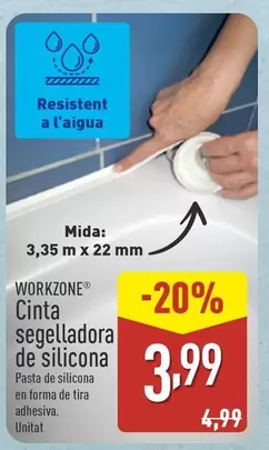 Workzone - Cinta Segeladora De Silicona
