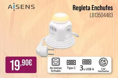 Aisens - Regleta Enchufes