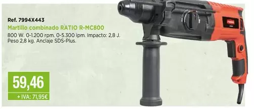 Ratio - Martillo Combinado R-MC800