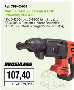 Ratio - Martillo Rotativo Batería