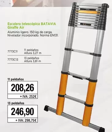 Bataia - Escalera Telescópica Girafte Air