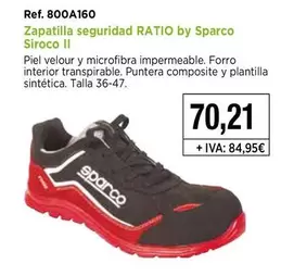 Ratio - Zapatilla Seguridad By Sparco Siroco II