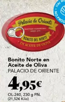 Palacio de Oriente - Bonito Norte En Aceite De Oliva