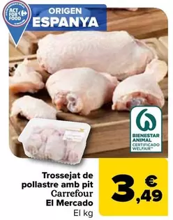Carrefour El Mercado - Troceado De Pollo Con Pechuga