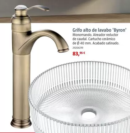 Grifo Alto De Lavabo Byron