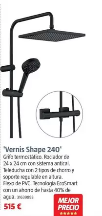 Combinados De Ducha Termostáticos 'Vernis Shape 240'