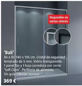 Mamparas De Ducha Con Puerta Corredera 'Bali'