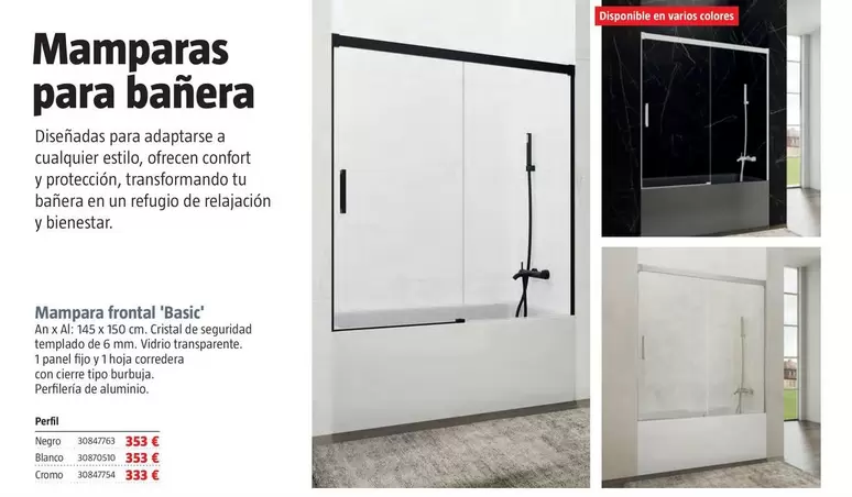 Mampara Frontal 'Basic'