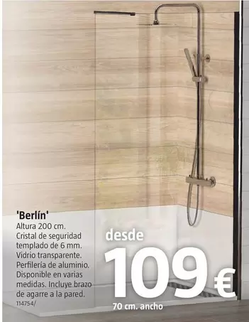 Mamparas De Ducha Walk In 'Berlin'