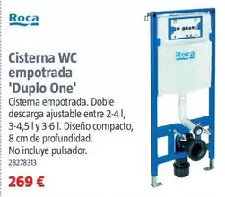 Roca - Cisterna Wc Empotrada 'Duplo One'