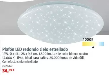 Plafon Led Redondo Cielo Estrellado