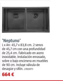 Fregaderos De Acero Inoxidable 'Neptuno'