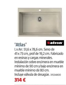 Atron - Fregaderos Acrilicos 'Atlas'