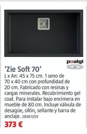 Poalgi - Fregadero Acrilico 'Zie Soft 70'